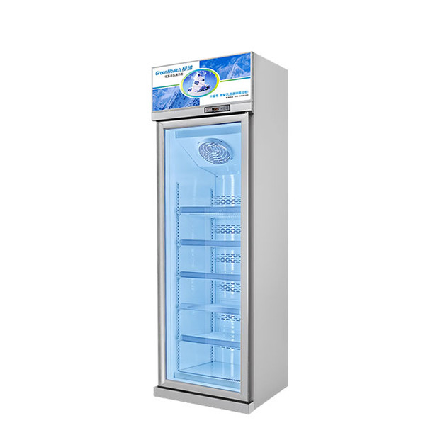 Supermercado comercial / loja com portas de vidro equipadas com frigoríficos de display de congelamento