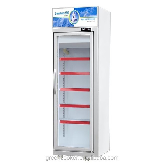 Supermercado comercial / loja com portas de vidro equipadas com frigoríficos de display de congelamento