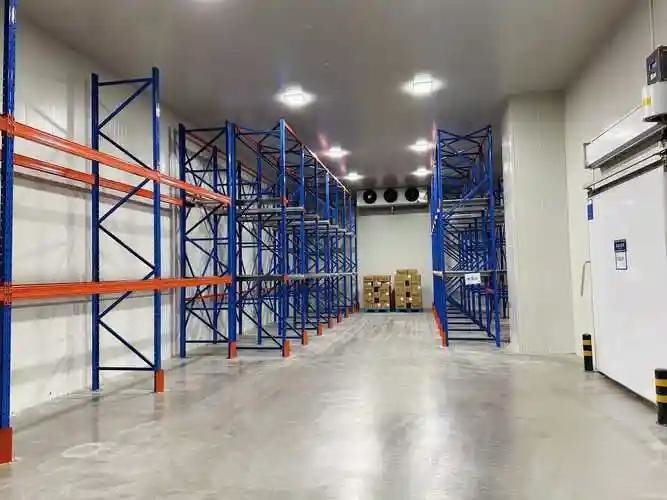 Sala de armazenamento frigorífico de alimentos de grande capacidade Salas frigoríficas com sistema de refrigeração