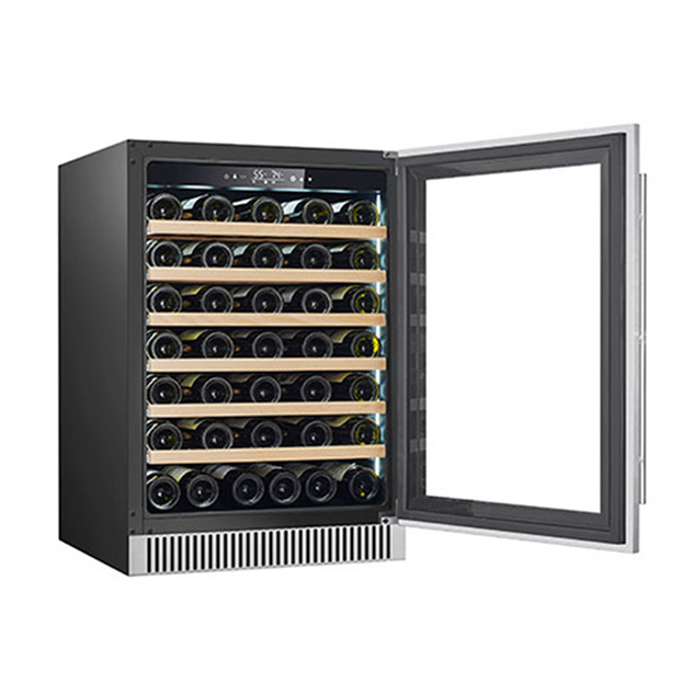 60 garrafas de alta qualidade Vendas directas de fábrica Vinho tinto Display de armazenamento refrigerado Vinho tinto congelador
