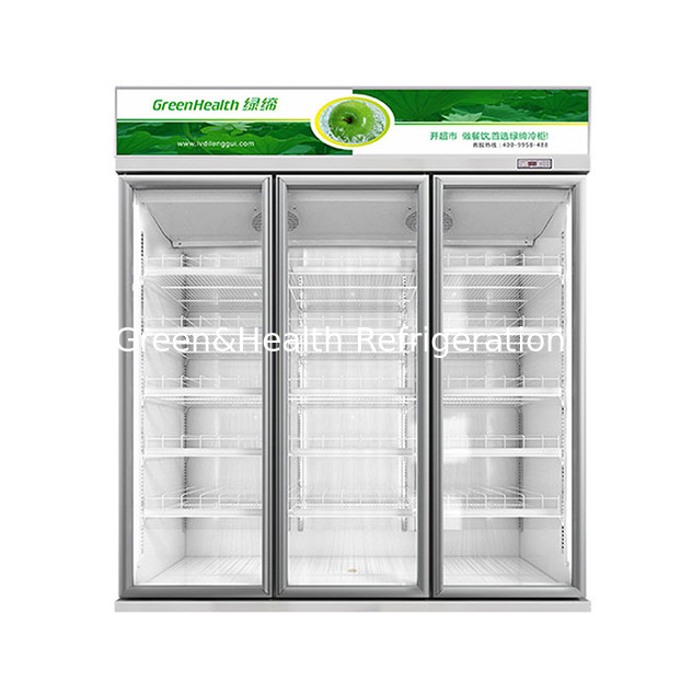 Geladeira Expositora Econômica com Duas Portas de Vidro para Supermercado/Loja