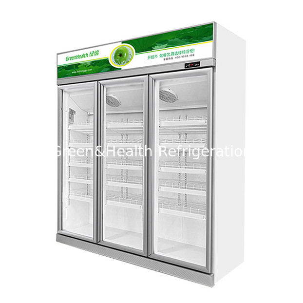 Geladeira Expositora Econômica com Duas Portas de Vidro para Supermercado/Loja