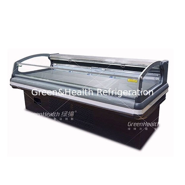 Compressor horizontal de alta qualidade importado Refrigerador rápido Display Freezer de armazenamento de carne fresca a baixa temperatura