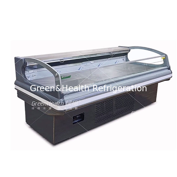 Compressor horizontal de alta qualidade importado Refrigerador rápido Display Freezer de armazenamento de carne fresca a baixa temperatura