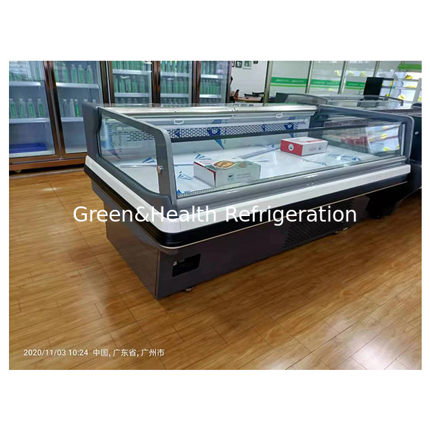 Compressor horizontal de alta qualidade importado Refrigerador rápido Display Freezer de armazenamento de carne fresca a baixa temperatura