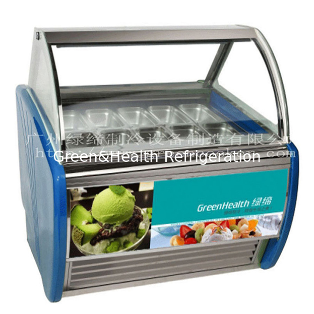 Loja de conveniência/loja comercial de gelados de vários pratos frigorífico de armazenamento display congelador