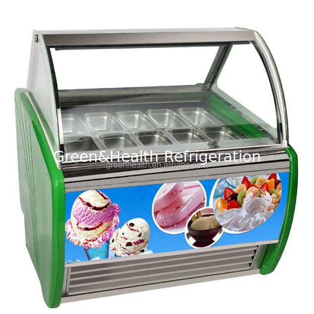 Loja de conveniência/loja comercial de gelados de vários pratos frigorífico de armazenamento display congelador