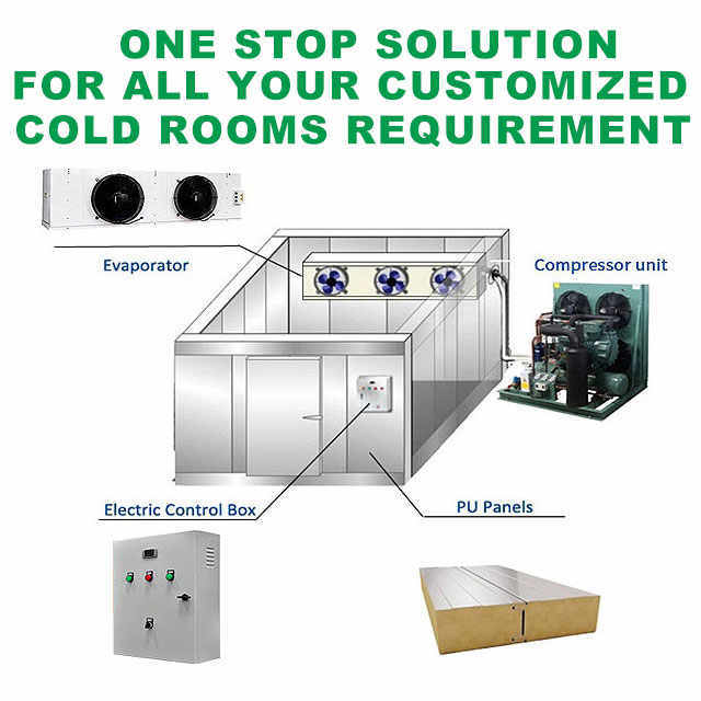 Requisitos de congelamento Modular Sala de frio com temperatura de -18 a -22°C