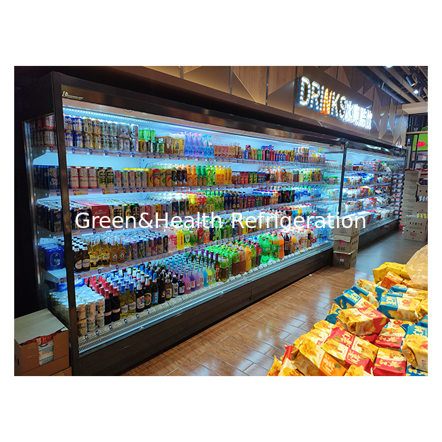 Refrigerador de armazenamento de frutas/vegetais/bebidas de supermercado/loja
