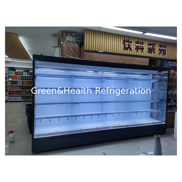 Quinto andar do supermercado frutas/vegetais/leite frigorífico frigorífico