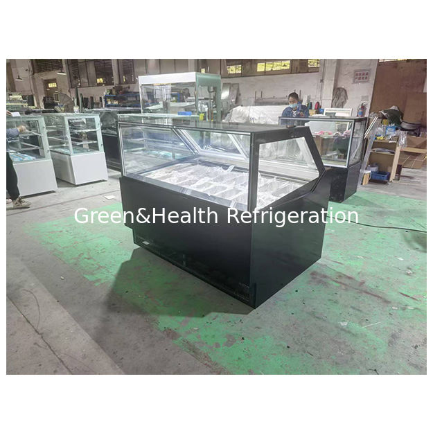 Lojas de Gelados/Supermercados Usam Refrigeração de Armazenamento Para Exibir Gelados em Expositores