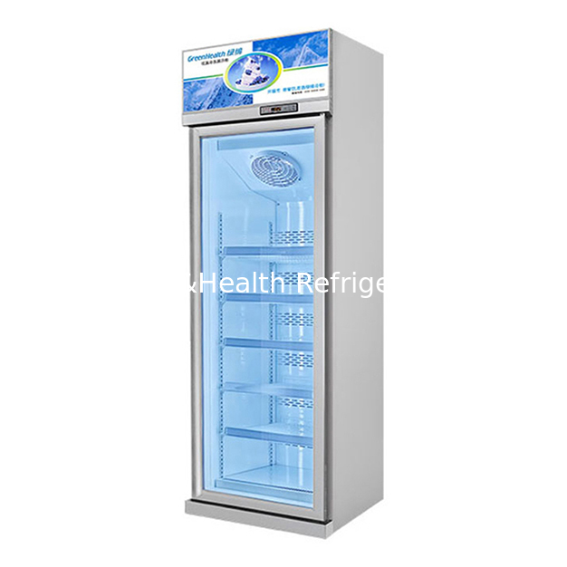 Freezer de armazenamento com porta de vidro único para supermercado/loja
