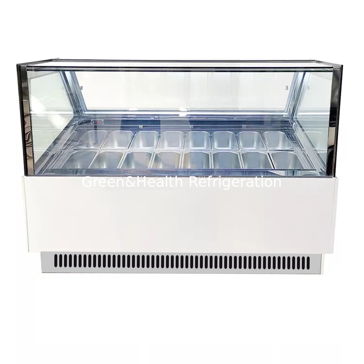 Compact and Durable Below 18 Degree Temperature Ice Cream Freezer for Shop