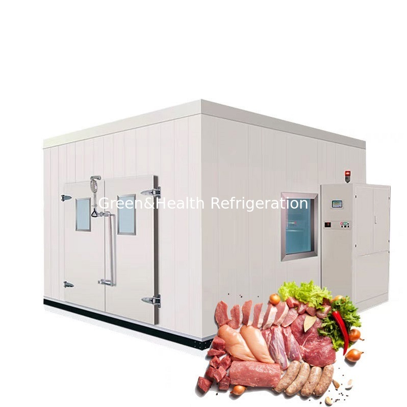 Guangzhou personaliza a caminhada na unidade da sala de armazenamento frio do congelador para o processo da carne do talho