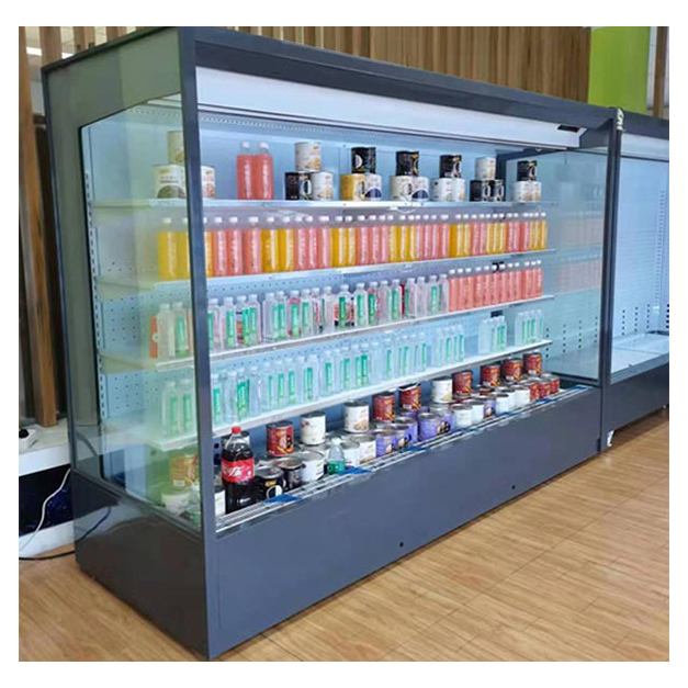 Refrigeradores de Ângulo Reto Abertos Com Múltiplas Prateleiras Para Venda