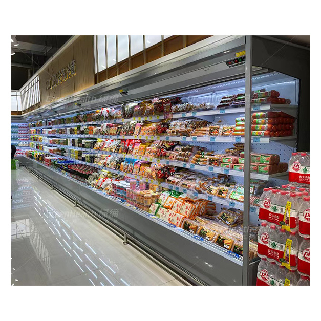 Refrigeradores de Ângulo Reto Abertos Com Múltiplas Prateleiras Para Venda