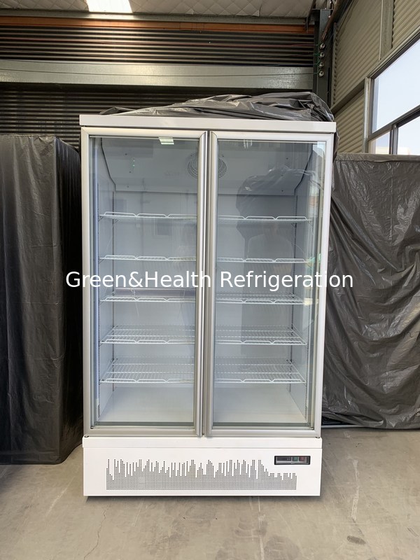 Frigorífico Vertical Comercial com 2 Portas de Vidro Refrigerador de Acesso Refrigerador Comercial de Bebidas