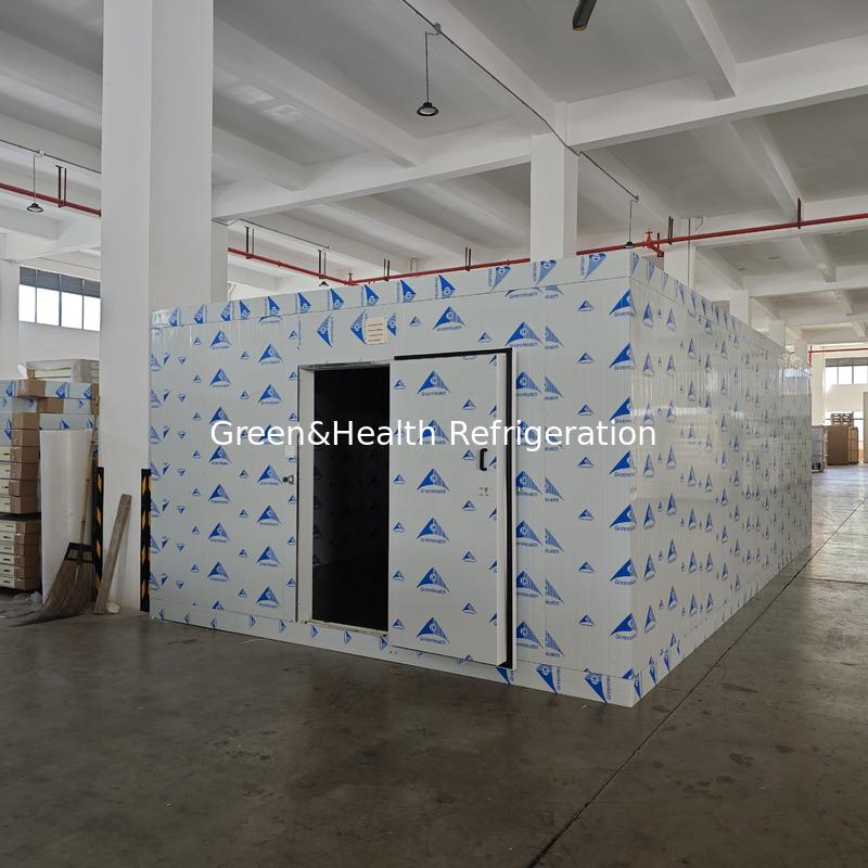 Sala de armazenamento a frio personalizável com espuma rígida de poliuretano e descongelamento elétrico automático para conservação ideal de alimentos
