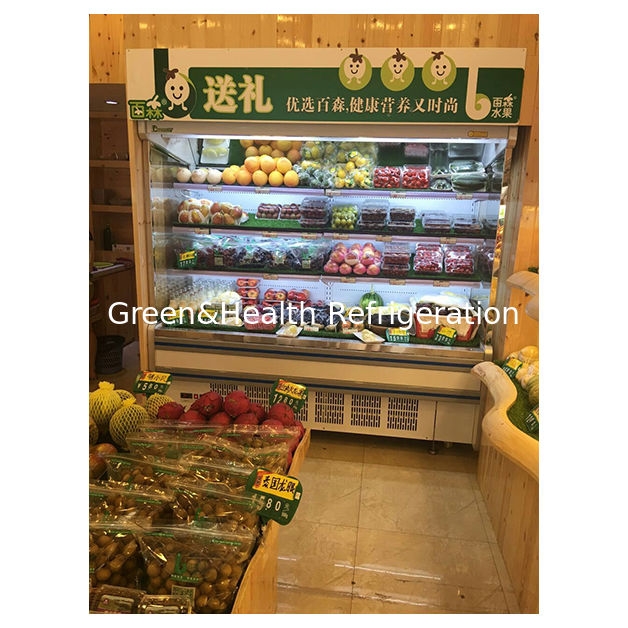 Frigorífico comercial de tipo aberto com compressor integrado