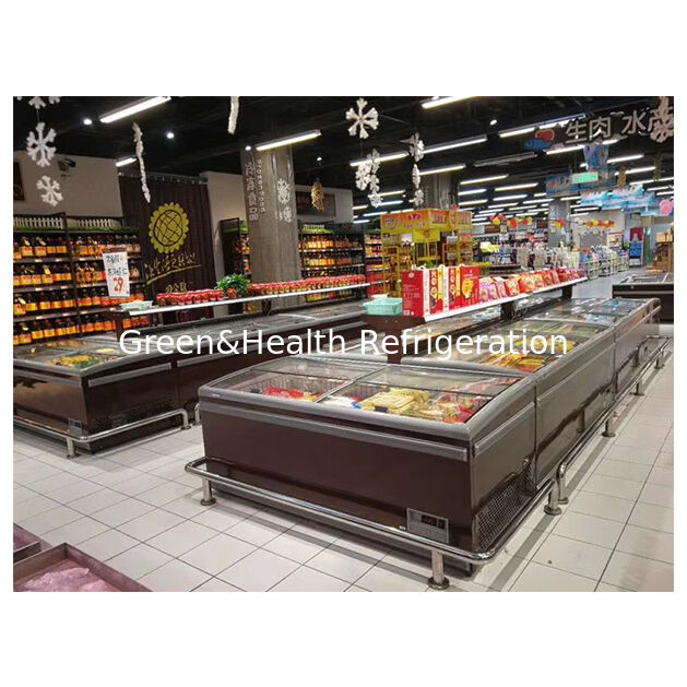 Freezer Ilha Expositora Horizontal para Congelados de Comercial de Supermercado