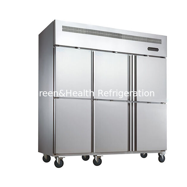 Freezer Vertical de Cozinha em Aço Inoxidável com Duas/Três Portas