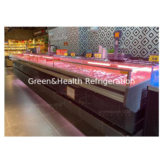 Venda Direta de Fábrica de Compressor Importado Embutido Congelador Refrigerado Semiaberto para Carne Fresca
