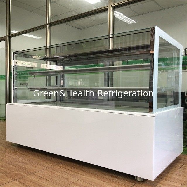 Display de bolo refrigerado Display de padaria Gabinete de porta de vidro com compressor importado