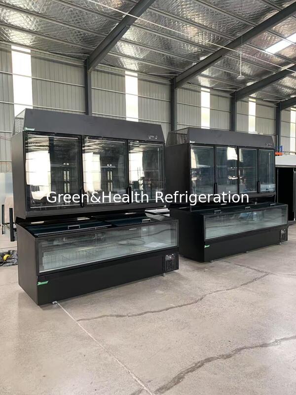 Congelamento combinado de descongelamento automático Merchandiser vertical e horizontal com -16°C a -22°C