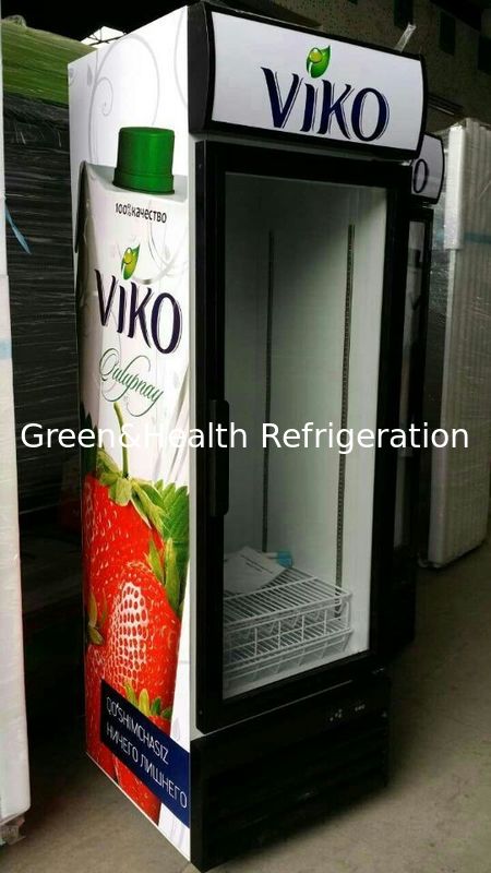 Refrigerador frio comercial ereto da bebida da bebida para a loja com porta de vidro
