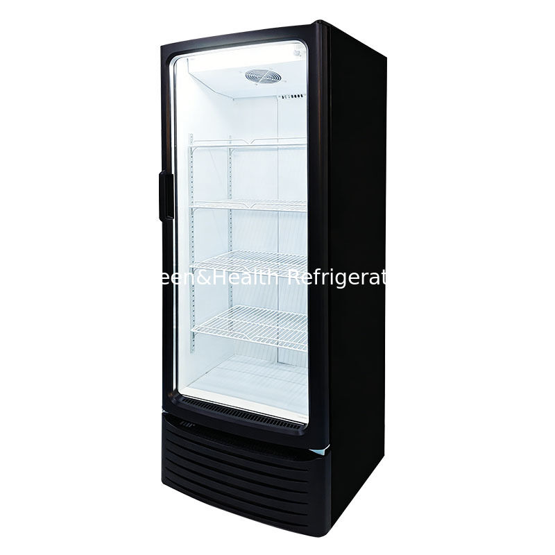 255L Volume Commercial Display Cooler with Fan Cooling and Auto Defrost for Beverage Storage