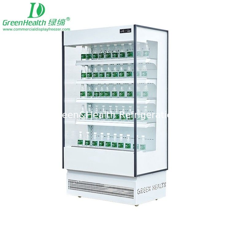 780W Multideck Aberto 1,25m Multi Deck Bebidas Loja de alimentos Café Display Frigorífico