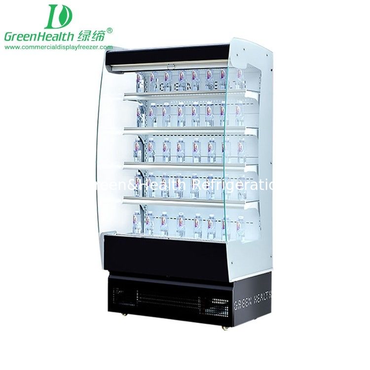 780W Multideck Aberto 1,25m Multi Deck Bebidas Loja de alimentos Café Display Frigorífico