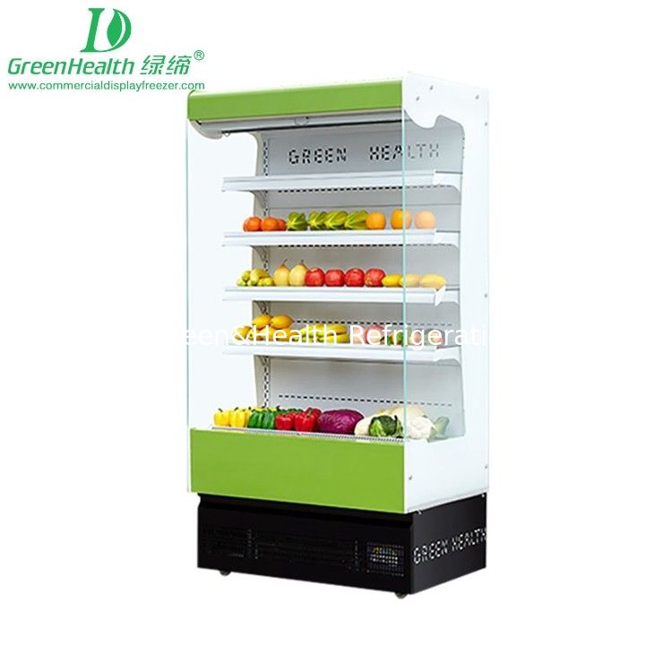 780W Multideck Aberto 1,25m Multi Deck Bebidas Loja de alimentos Café Display Frigorífico