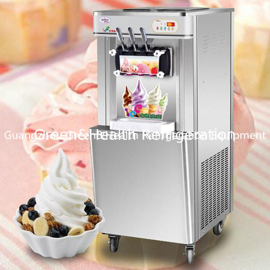 Pre - gelado macio refrigerando do saque que faz a máquinas a auto contagem para a loja da sobremesa