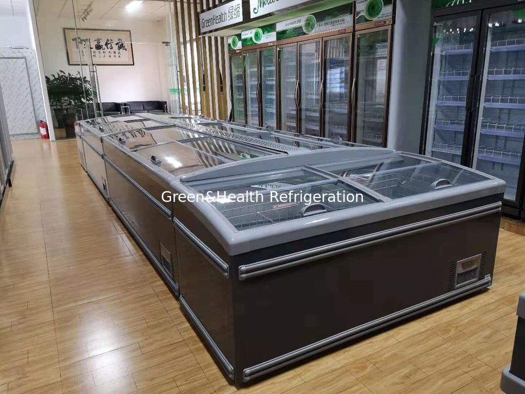 Frigorífico comercial de cor branca Frigorífico de caixa com porta lateral para supermercado