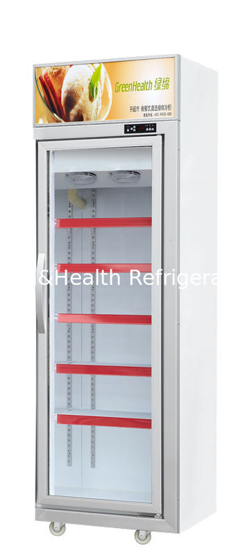Frigorífico comercial de portas de vidro com capacidade de 500 l e compressor Danfoss - Frigorífico de display congelado vertical com porta de vidro temperado de três camadas