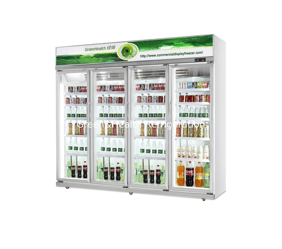 Refrigerador Comercial de Bebidas 480L com Compressor Danfoss e Controle de Temperatura de 0-10°C Geladeira com Porta de Vidro