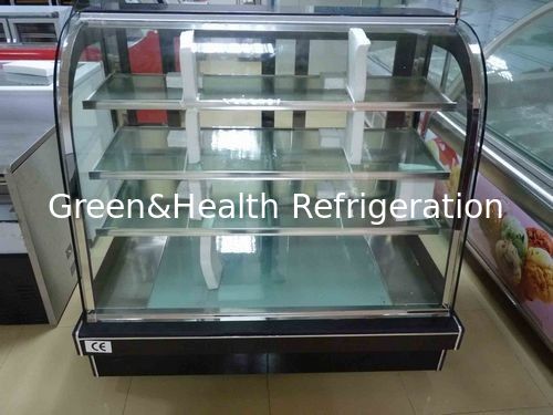Geladeira comercial para exposição de bolos com sistema de resfriamento de ventilador compressor Danfoss e display de 2 + 1 camadas para padarias