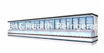Refrigerador Congelador Combinado Comercial com Descongelamento Automático, Compressor Danfoss e Iluminação LED para Exibição de Vegetais em Restaurantes
