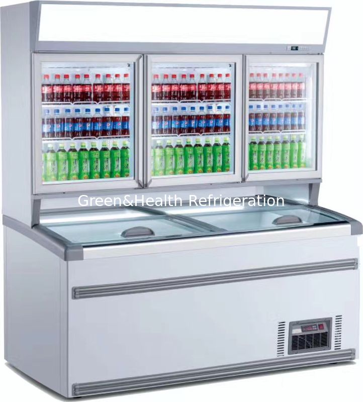 Refrigerador comercial combinado congelador com zonas de temperatura dupla, descongelamento automático e compressores de alta eficiência - Samba híbrido