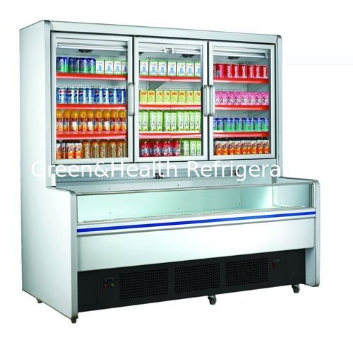 Refrigerador comercial combinado congelador com zonas de temperatura dupla, descongelamento automático e compressores de alta eficiência - Samba híbrido