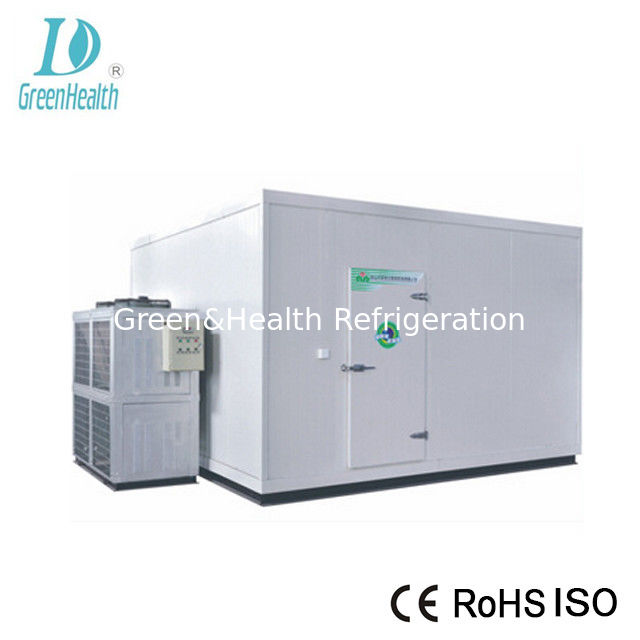 Refrigerador de ar 2-8 graus Painel de PU Estabilidade Chiller de quarto frio de aço para armazenamento de alimentos