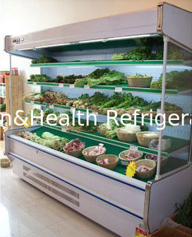 O refrigerador aberto aberto dinâmico de Multideck do fã/evaporador com rodízio fortificado roda