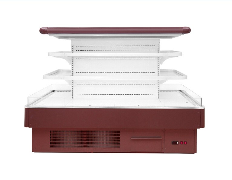 Refrigerador da exposição de Refregerator Multideck do mantimento com certificação do CE