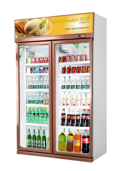 Da bebida de vidro da porta refrigerar de ar refrigerador mais fresco do supermercado 5 camadas