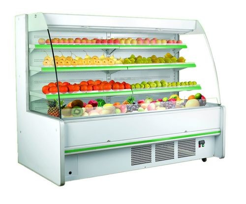 Líquido refrigerante R404/R22 aberto do refrigerador da exposição de Multideck do refrigerador de três prateleiras