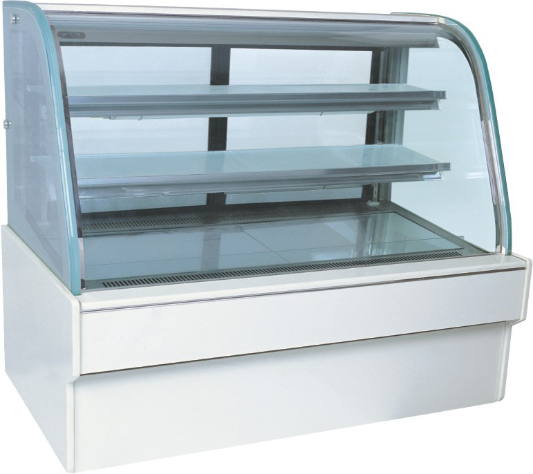 padaria de 220v 800w/refrigerador baixo da exposição bolo de mármore do pão duas camadas