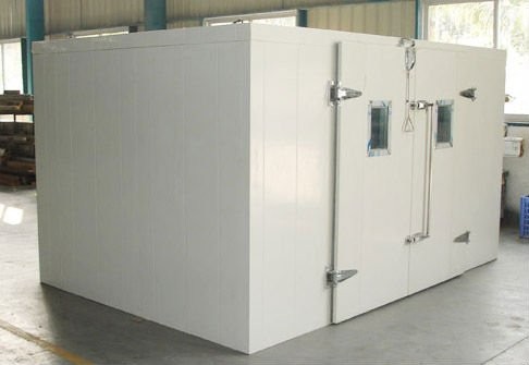 sala de armazenamento frio da espessura do painel de 50mm com tipo rachado unidade de Condensering para o alimento congelado