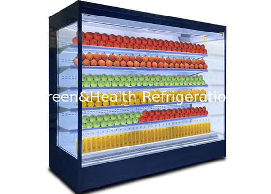 A refrigeração rápida Multideck comercial indica Front Chiller Low Noise aberto