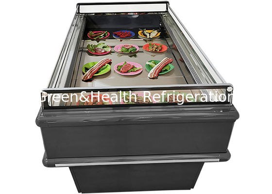 Congelador de refrigerador da ilha do supermercado do OEM para o marisco/fruto/vegetal